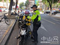 <b>大只500注册开户中山交警处理非法摩托全力整治</b>
