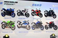 <b>大只500注册登录重庆摩博会 米其林Power5轮胎亮相</b>